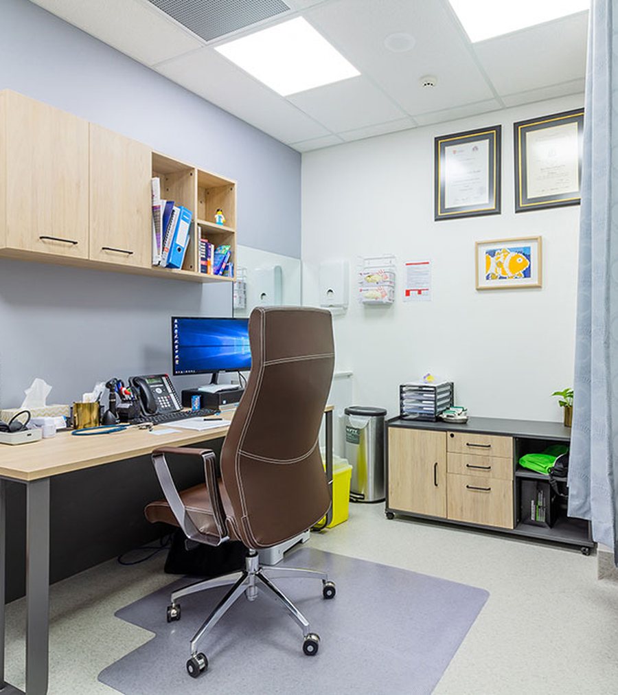 A consulting room at Sirius Health, Chatswood